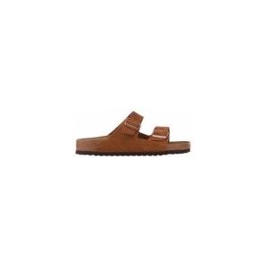 Slipper Birkenstock Men Arizona Suede Leather Mink-Schoenmaat 41