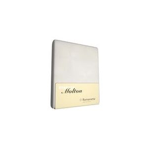 Romanette molton stretch hoeslaken - Wit - 2-persoons (130/140/150x200/220 cm)
