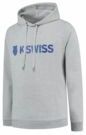 Trui K-Swiss Unisex Essentials Hooded Sweat Light Grey Melange-S