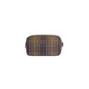 Toilettas Barbour Men Tartan & Leather Washbag Classic Tartan