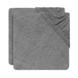 Aankleedkussenhoes Jollein Badstof 75x85cm Storm Grey (2pack)