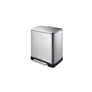 EKO Pedaalemmer E-Cube Mat Zilver Inox 20L