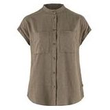Fjällräven - Övik Hemp SS Blouse - Suede Brown - Hennep en Lyocell