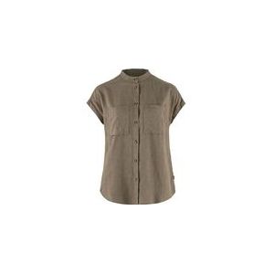 Fjällräven - Övik Hemp SS Blouse - Suede Brown - Hennep en Lyocell