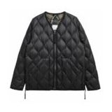 Jacket Taion Unisex Military V Neck W-Zip Down Black-L