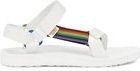 Teva - Original Universal - Sandaal - Speciale Pride Editie - Wit - Regenboog Accenten