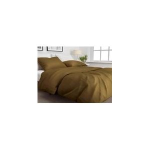 Dekbedovertrek Zo! Home Satinado Cognac Brown Satijn-200 x 200 / 220 cm | 2-Persoons