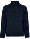Dubarry - Callaghan - Herentrui - 03 Navy - Gemaakt van Authentiek Donegal Wolgaren