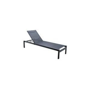 Ligbed Suns Marino Lounger Matt Royal Grey / Black