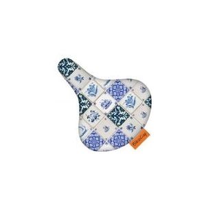 Zadelhoes Bikecap Delft Blue Tiles