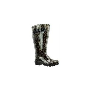 Regenlaars Wide Wellies Leopard Bruin Kuitmaat XL-Schoenmaat 43