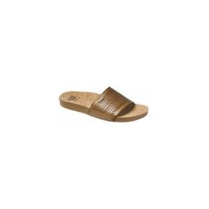 Reef - Cushion Scout Perf - Slipper - Coffee - Imitatieleer - Kurk Voetbed