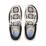 HEYDUDE - Wendy COMF - Instapper - Zwart Multi - Suède - Gehaakte Details