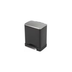 EKO E-Cube Prullenbak - 10+9 l - Zwart