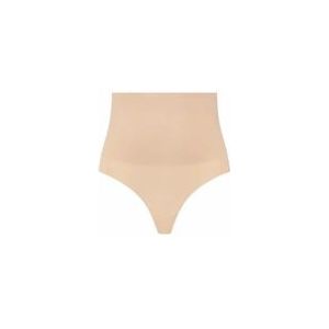 Bye Bra - Seamless High Waist Thong - Corrigerend Ondergoed - Beige