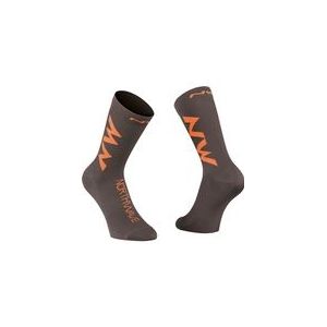 Fietssok Northwave Extreme Air Socks Anthracite Siena Orange-Schoenmaat 40 - 43
