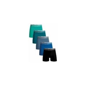 Boxershort Muchachomalo Men Light Cotton Solid Black Blue Blue Green Green ( 5-Pack )-S