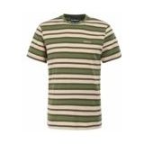 T-Shirt Barbour Men Crundale Stripe Tee Burnt Olive-L