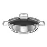 Rösle Keuken Moments Non Stick Serveerpan - RVS - Ø28 cm - Zilver/Zwart