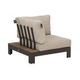 Loungeset Applebee Sticks & More Lounge Hoekmodule 87 Aluminium Taupe Natural Oak