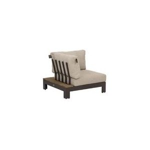 Loungeset Applebee Sticks & More Lounge Hoekmodule 87 Aluminium Taupe Natural Oak