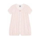 Petit Bateau - Korte Jumpsuit - Gebloemd - Wit/Roze - Katoen