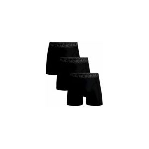 Boxershort Muchachomalo Men Microfiber Black Black Black ( 3-Pack )-S