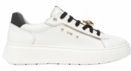 Nero Giardini - Dames Sneakers - Wit - Plateauzool - Goudkleurige Oogjes