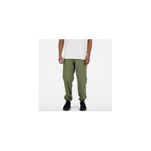 New Balance - Twill Cargo Jogger - Broek - Donkergroen - Katoen/Gerecycled Nylon/Spandex