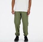 New Balance - Twill Cargo Jogger - Broek - Donkergroen - Katoen/Gerecycled Nylon/Spandex