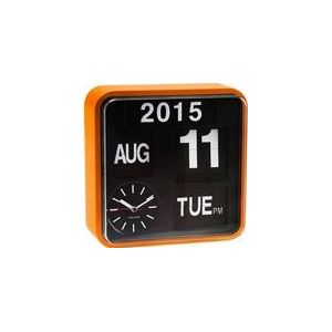 Klok Karlsson Mini Flip Orange Casing Black Dial 24