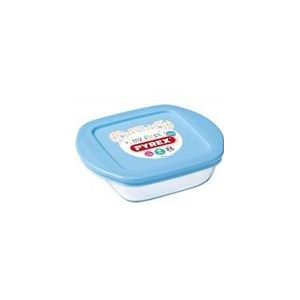 Baby Voedselcontainer, Vierkant, 0.35 L, Glas, Licht Blauw - Pyrexs-sMy First Pyrex