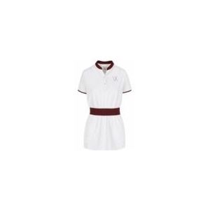 Vieux Jeu - Liza Dress - Tennisjurk - Wit/Bordeaux - Regular Fit