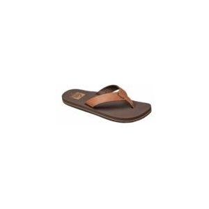 Reef - Twinpin - Slipper - Bruin - Vegan Leer - Demping