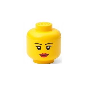 Opbergbox LEGO Hoofd Girl Mini Geel
