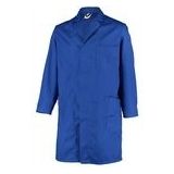 Werkjas Ballyclare Unisex Food Low Care Long Coat Luik Royal Blue-Maat 50