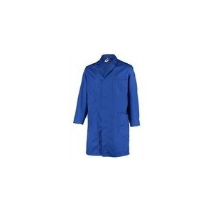 Werkjas Ballyclare Unisex Food Low Care Long Coat Luik Royal Blue-Maat 50