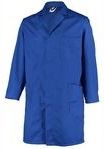 Werkjas Ballyclare Unisex Food Low Care Long Coat Luik Royal Blue-Maat 50
