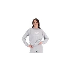 Trui New Balance Women Essentials Stacked Logo French Terry Crewneck Athletic Grey-M