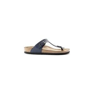 Slipper Birkenstock Unisex Gizeh Birko-Flor Blue Narrow-Schoenmaat 39