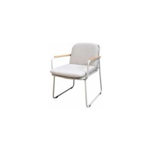 Tuinstoel Yoi Serra Dining Chair Alu Salix / Flax Beige AW