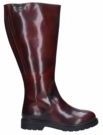 JJ Footwear - Ketton - Dameslaars - Bordo - Leer
