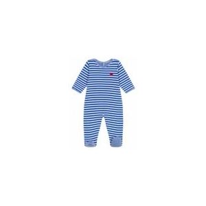 Babypyjama Petit Bateau Sleepsuit Pont Dos Perse/Avalanche-60 - 3 maanden