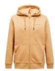 Hoodie Peak Performance Men Original Small Logo Zip Sierra Sand-M