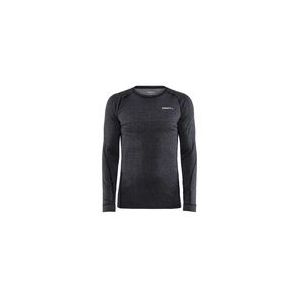 Ondershirt Craft Men Core Wool Merino LS Tee Black Melange-XXL