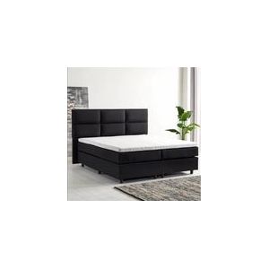 Boxspring Dozing Messina Vlak Pocketvering Antraciet-180 x 200 cm