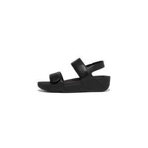 FitFlop Women Lulu Adjustable Leather Back-Strap All Black-Schoenmaat 36