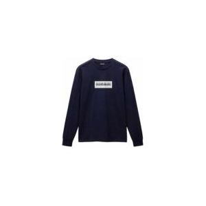 Napapijri - S-Box Logo - T-shirt - Zwart - Lange Mouwen