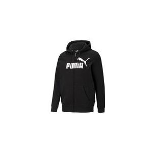 Vest Puma Men Essentials Big Logo Full Zip Hoodie Black-M