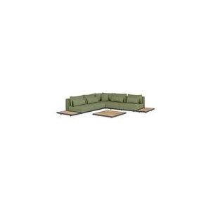 Loungeset Suns Kota Hoekopstelling 2x2 Matt Royal Grey / Soft Green (6-delig)